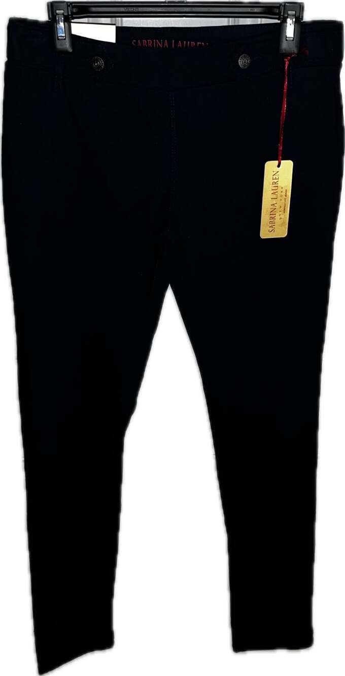 Sabrina Lauren Skinny Fit Jeans Size 10 Navy Blue Ultra Soft Stretch